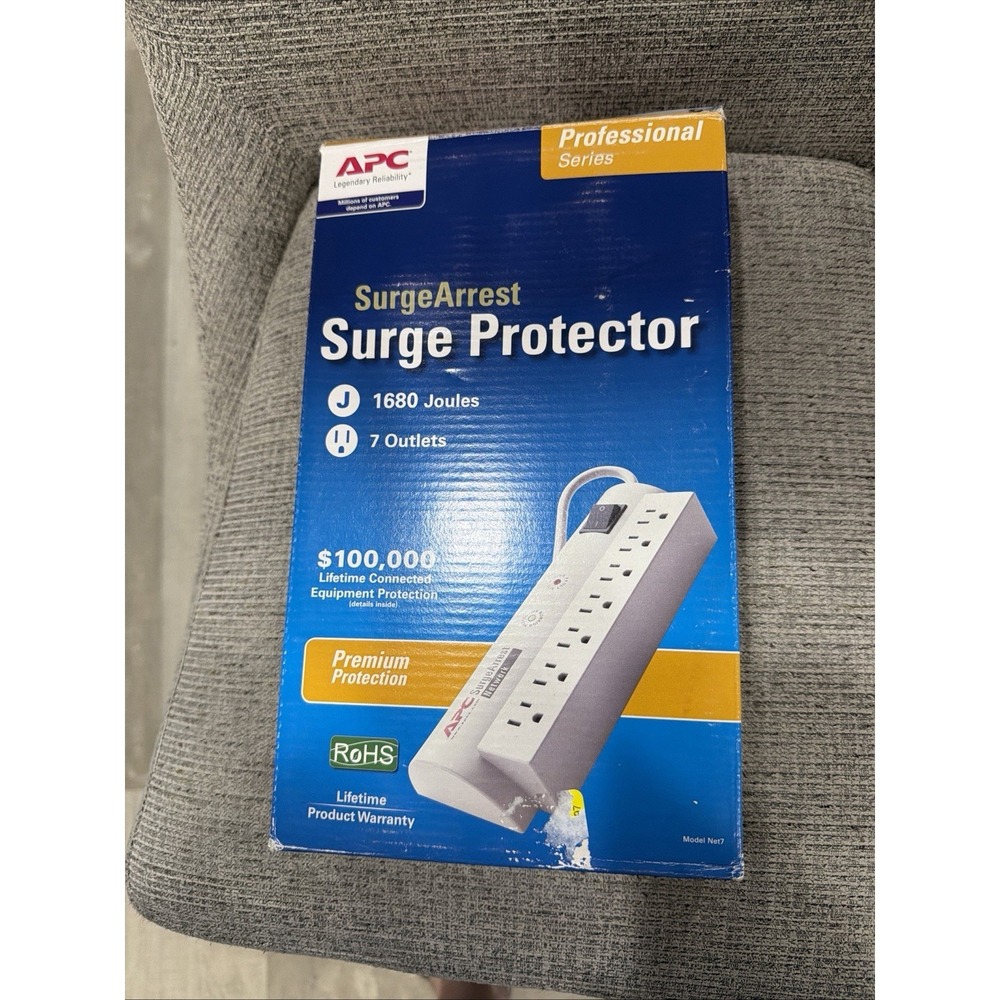 APC Pro7 Surge Protector Professional Grade 7 Outlets 120V 15A  - Factory Sealed